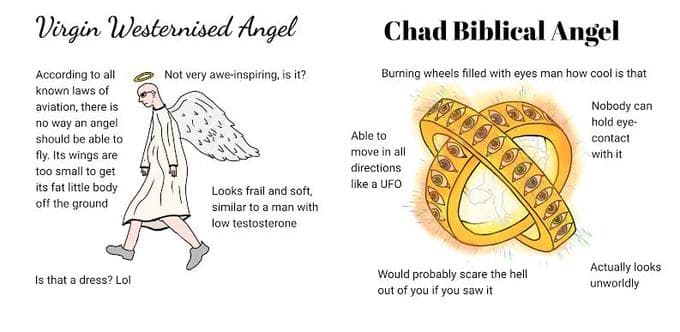 Biblically Accurate Angels / Be Not Afraid meme template - Biblically Accurate Angels