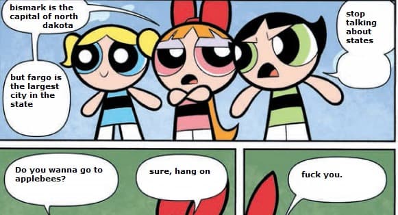 Bismarck Is The Capital of North Dakota meme template - Bismarck Is The Capital of North Dakota