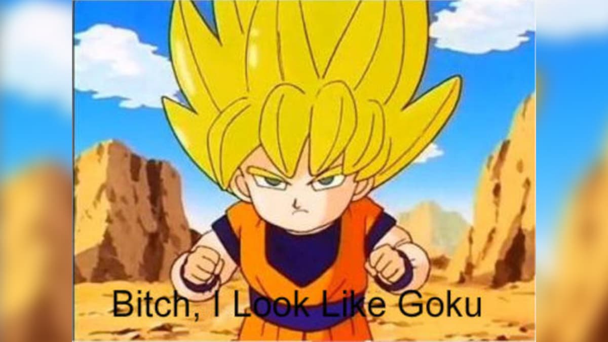 "Bitch I Look Like Goku" meme template - Bitch I Look Like Goku Maker
