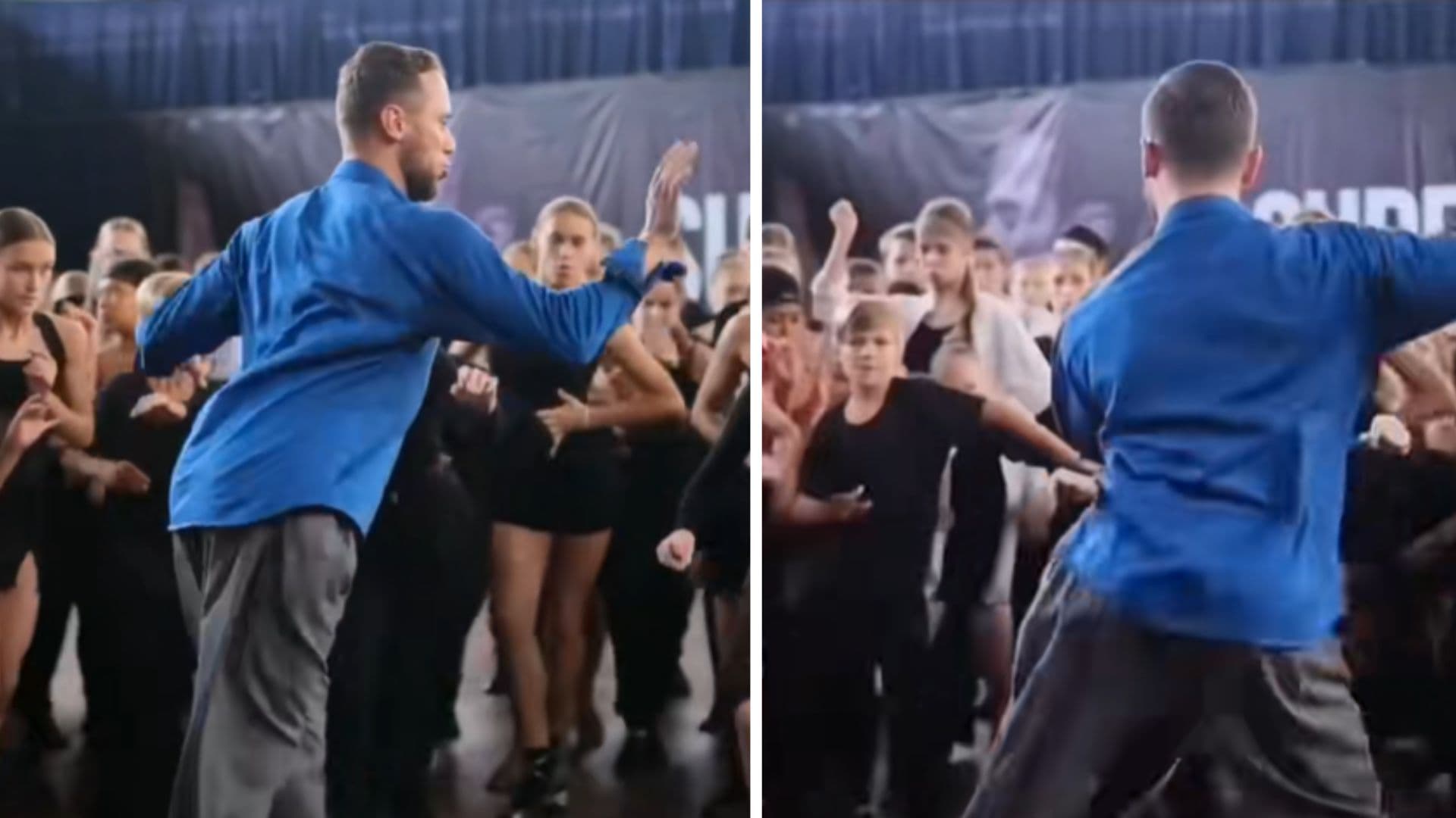 Blue Shirt Guy Dance meme template - Blue Shirt Guy Dance