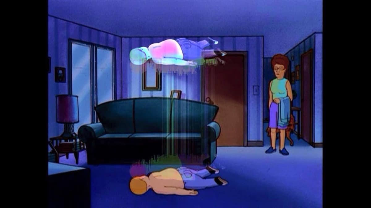 Bobby Hill Ascending / Out Of Body Experience meme template - Bobby Hill Ascending