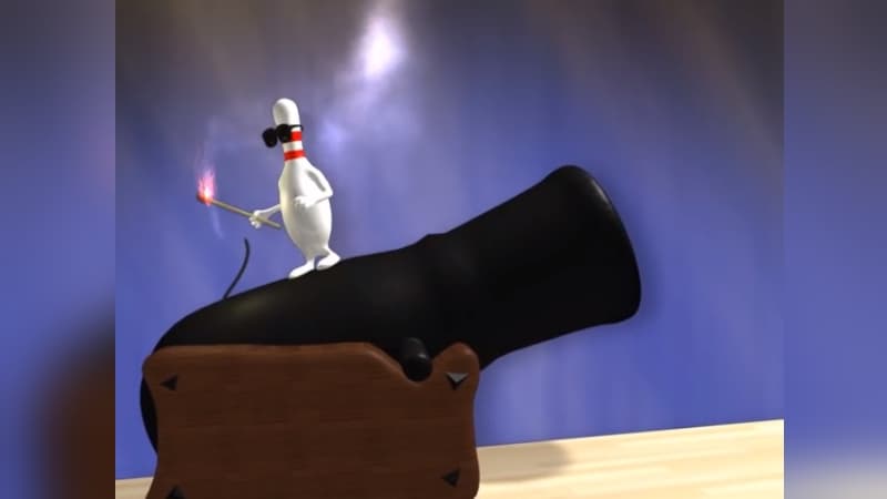 Bowling Alley Screen When You Get a Strike meme template - Bowling Alley Screen