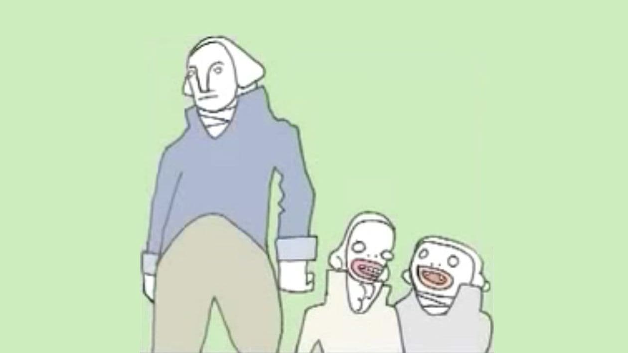 Brad Neely's 'George Washington' meme template - Brad Neely Washington