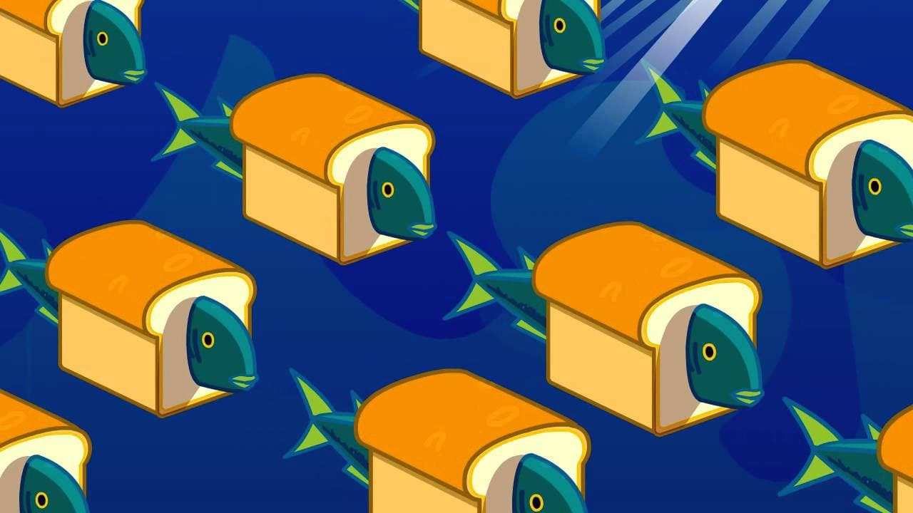 Breadfish meme template - Breadfish