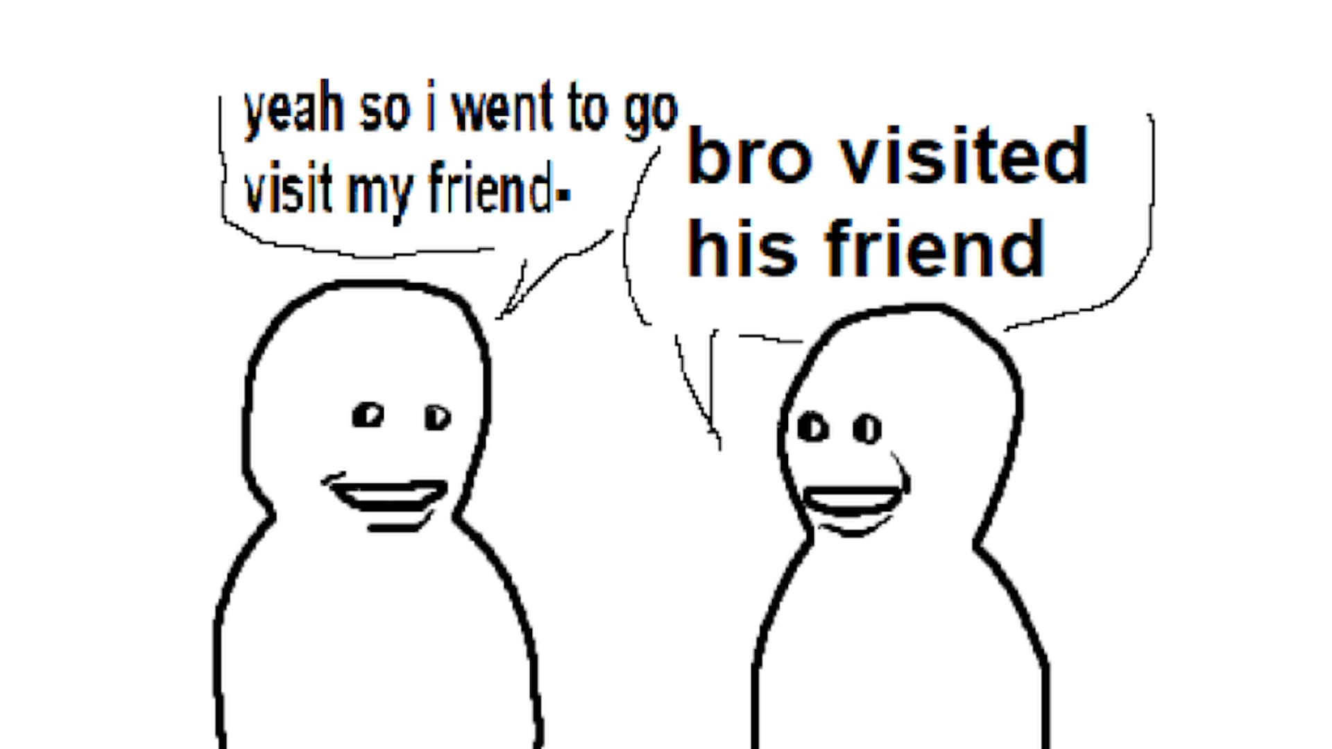 Bro Visited His Friend / Friendpilled Visitmaxxer meme template - Bro Visited His Friend