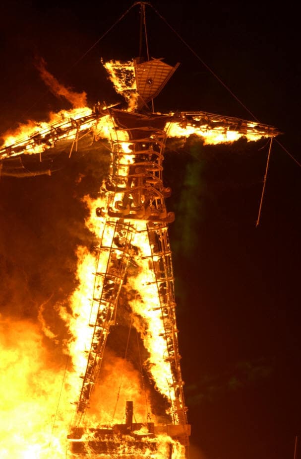 Burning Man meme template - Burning Man