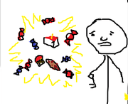 Burst Into Treats meme template - Burst Into Treats