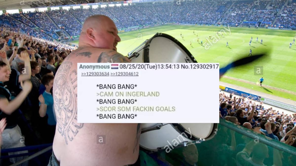 CAM ON INGERLAND SCOR SOM FACKIN GOALS meme template - Cam On Ingerland