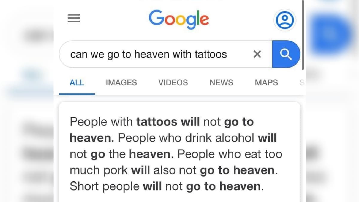 Can We Go To Heaven With Tattoos? meme template - Can We Go To Heaven With Tattoos