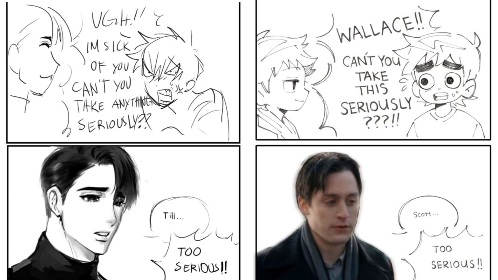 Can't You Take Anything Seriously? / Too Serious meme template - Can't You Take Anything Seriously