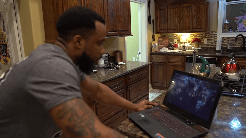 CashNasty Punches Laptop meme template - CashNasty Punches Laptop