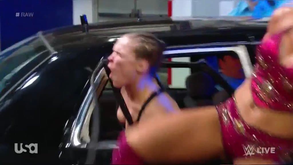 Charlotte Flair Kneeing Ronda Rousey meme template - Charlotte Flair Kneeing Ronda Rousey