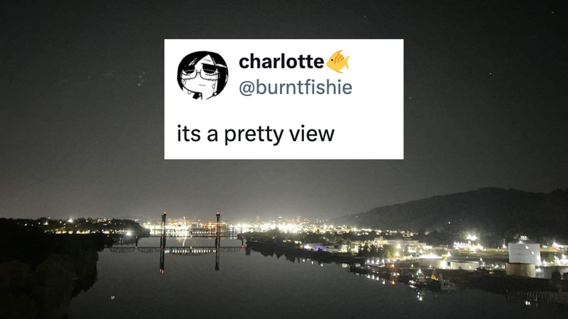 Charlotte Fosgate "It's a Pretty View" Tweet and Suicide meme template - Charlotte Fosgate
