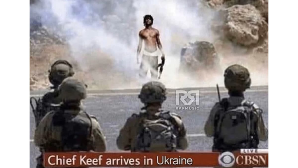 Chief Keef Arrives In Ukraine meme template - Chief Keef Ukraine