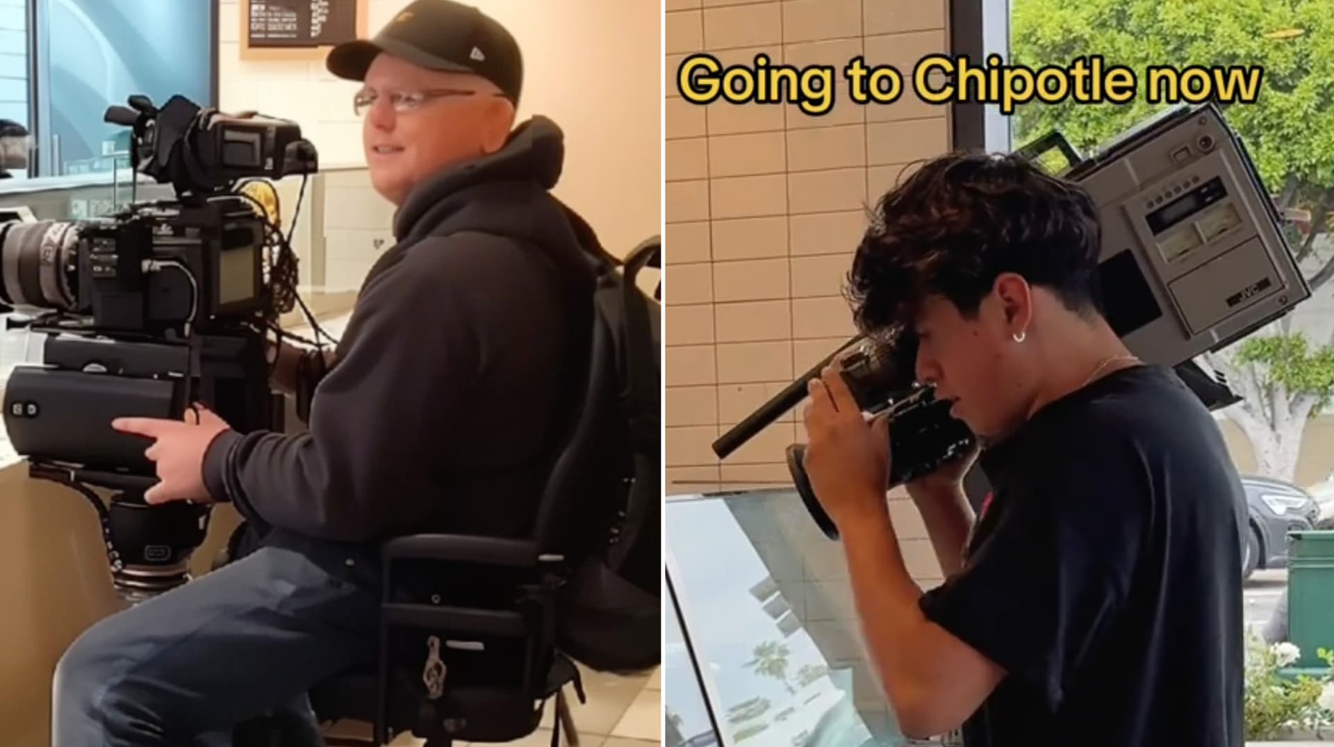 Chipotle Camera Rule / Filming Hack meme template - Chipotle Camera Rule