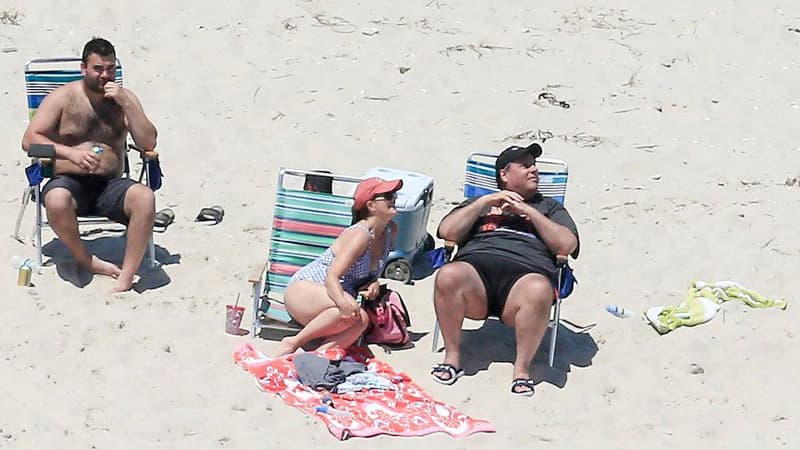 Chris Christie Beach Picture meme template - Chris Christie Beach