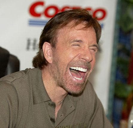 Chuck Norris Laughing
