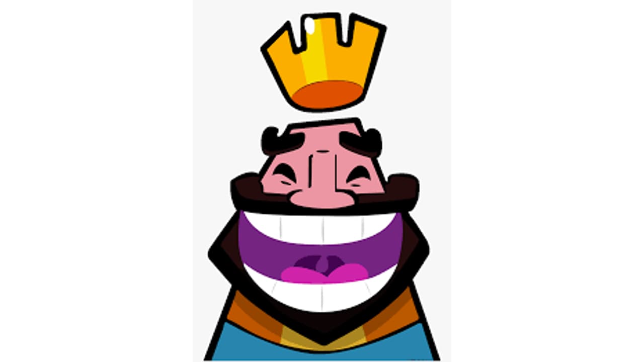 Clash Royale King Laughing / HE HE HE HAW meme template - Clash Royale King Laughing