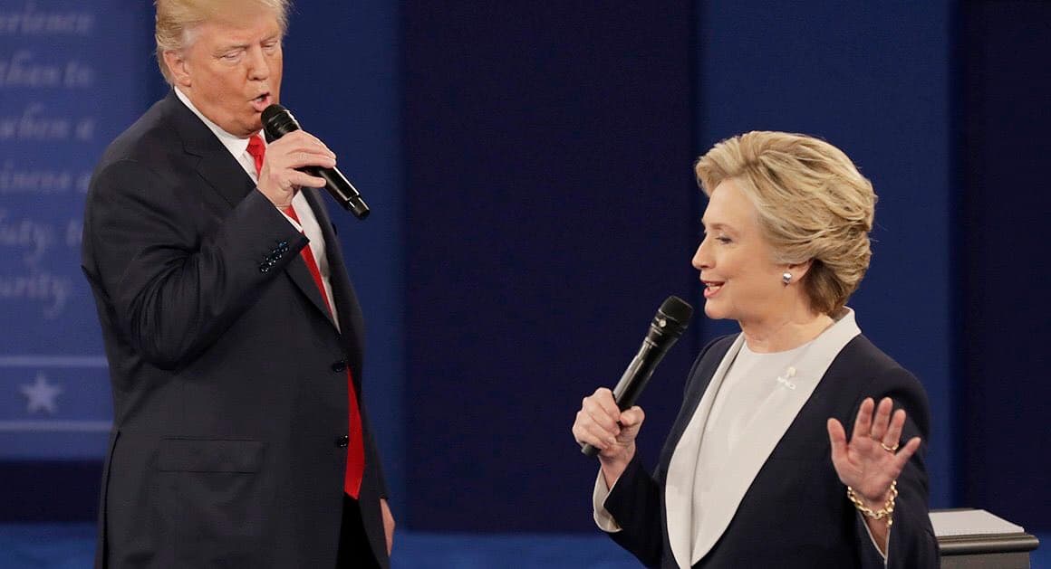 Clinton/Trump Duet meme template - Clinton Trump Duet