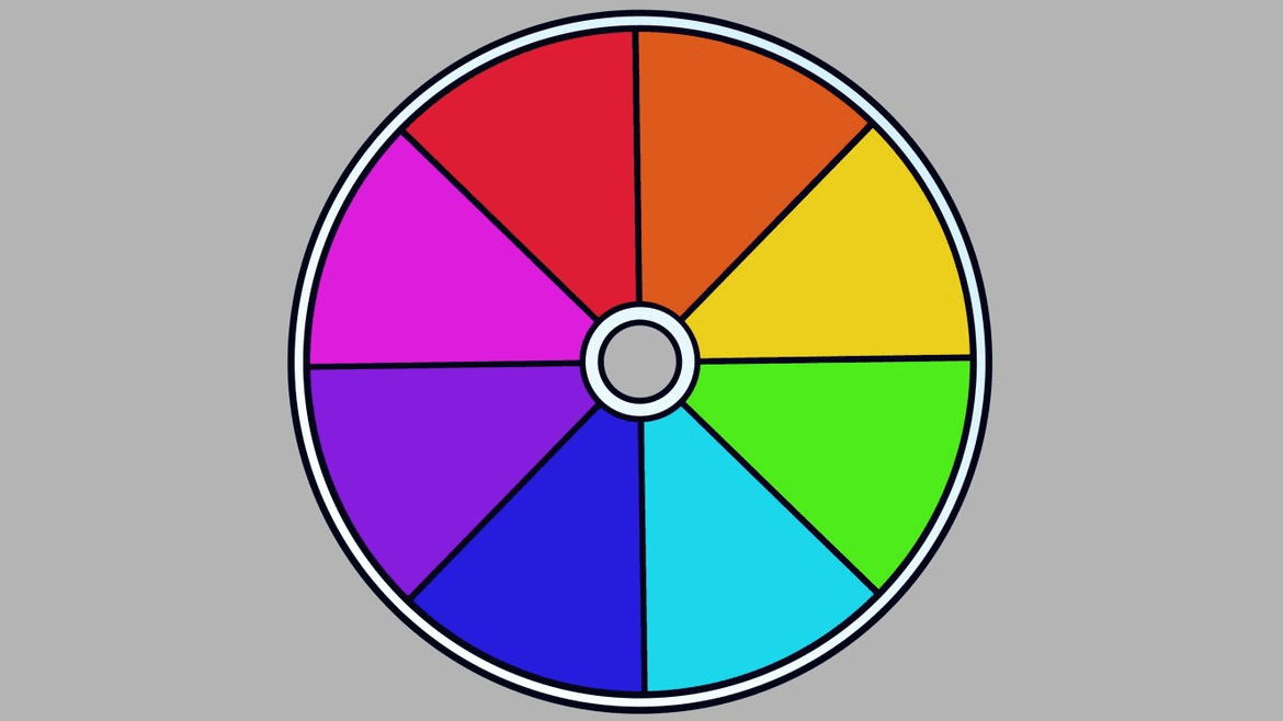 Color Wheel Character Challenge meme template - Color Wheel Character Challenge