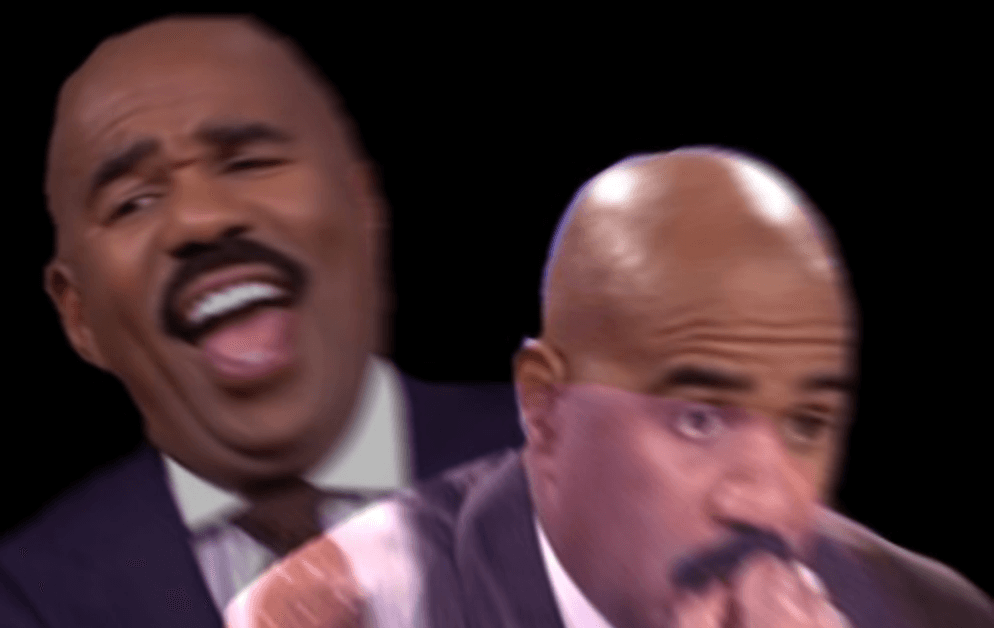 Conflicted Steve Harvey meme template - Conflicted Steve Harvey