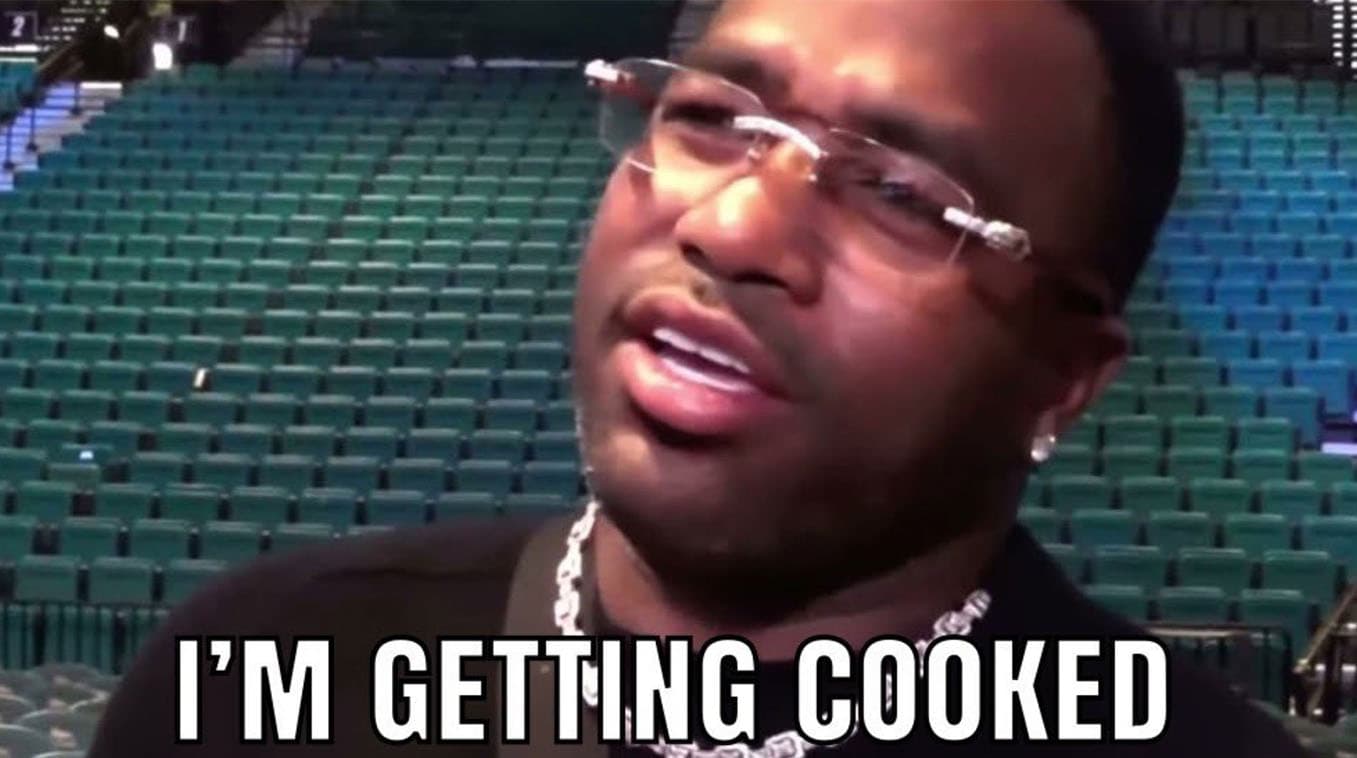 Cooked / Getting Cooked meme template - Cooked