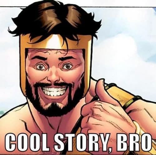 Cool Story, Bro meme template - Cool Story Bro