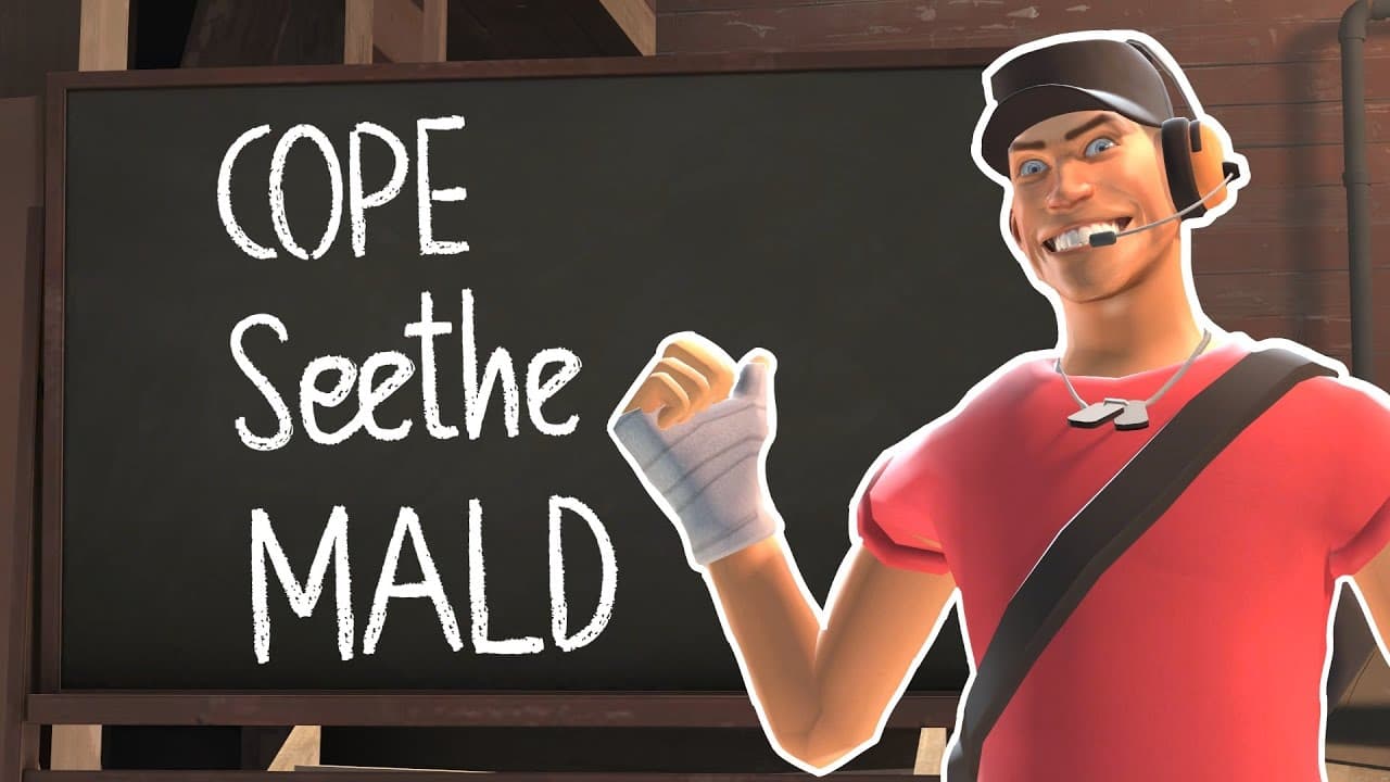 Cope, Seethe, Mald meme template - Cope Seethe Mald