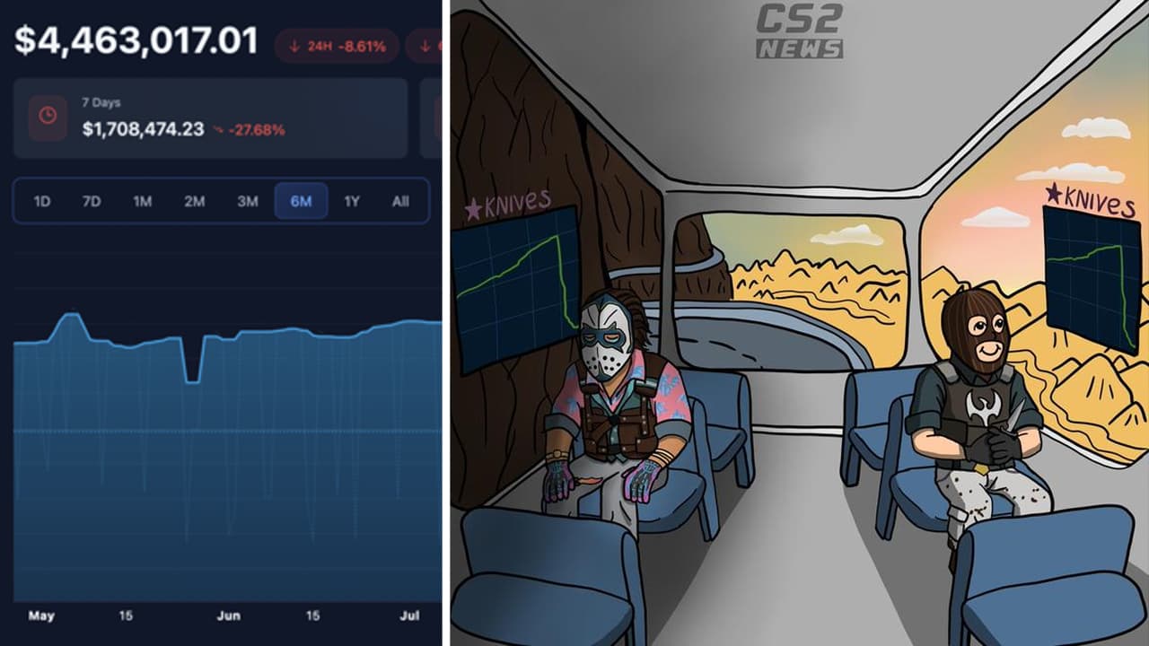Counter-Strike 2 Knife Market Crash meme template - CS2 Knife Market Crash
