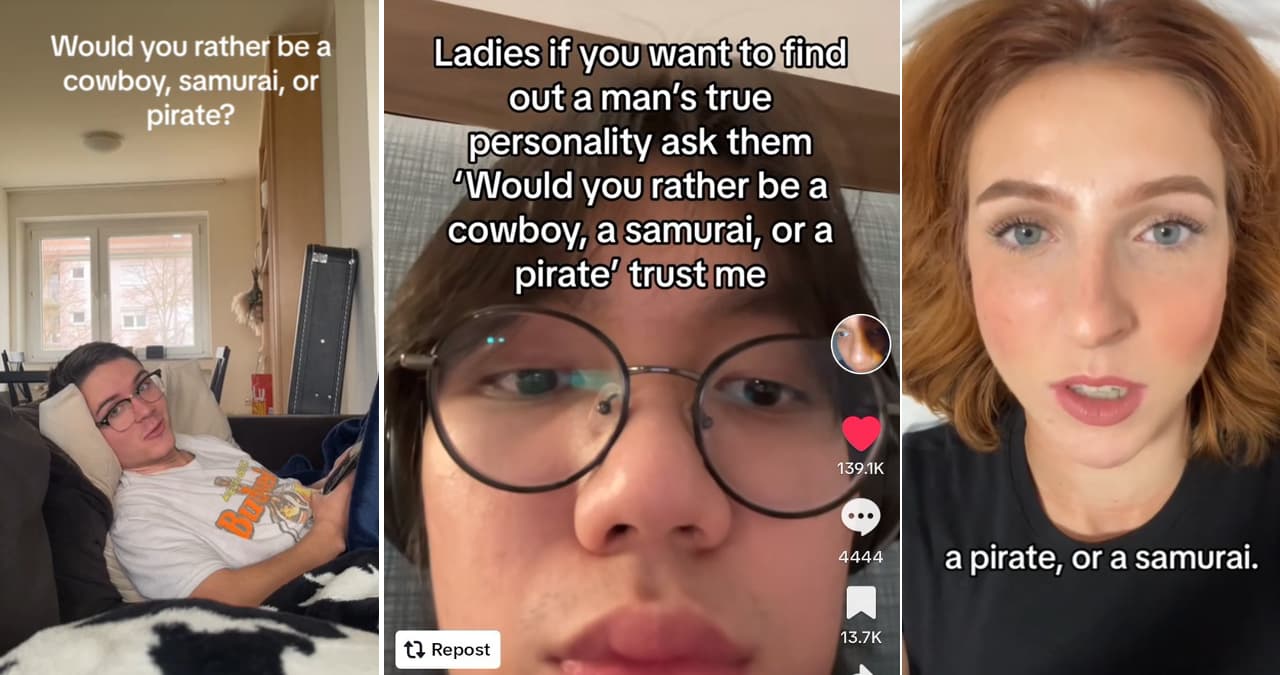 Cowboy, Samurai, or Pirate meme template - Cowboy Samurai or Pirate