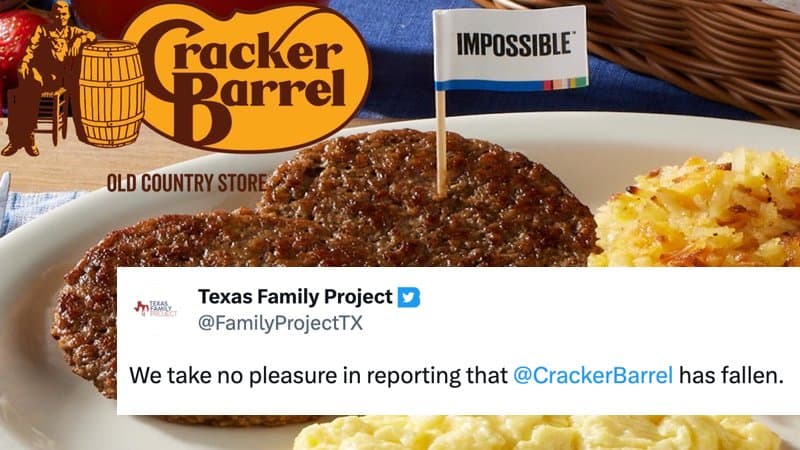 Cracker Barrel Has Fallen meme template - Cracker Barrel Has Fallen