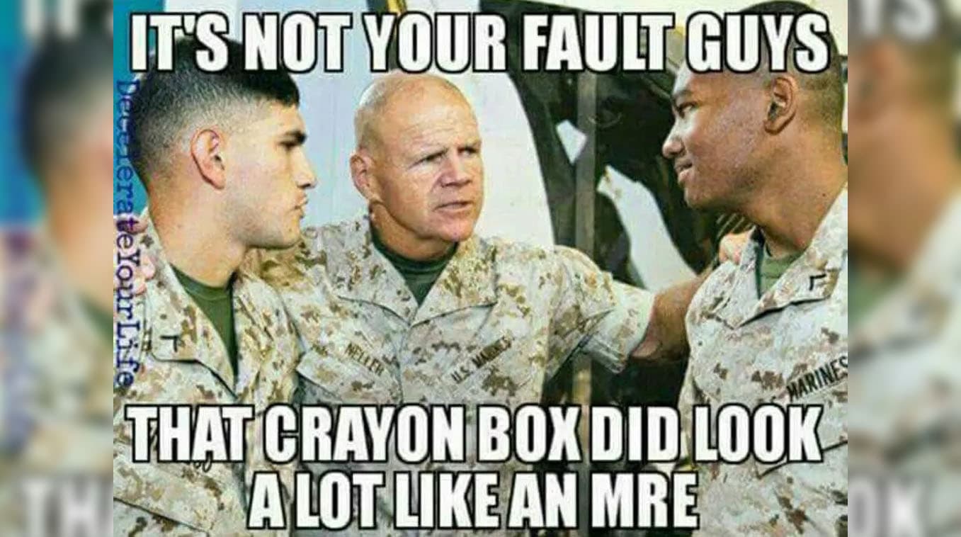 Crayon Eater / Marines Eat Crayons meme template - Crayon Eater