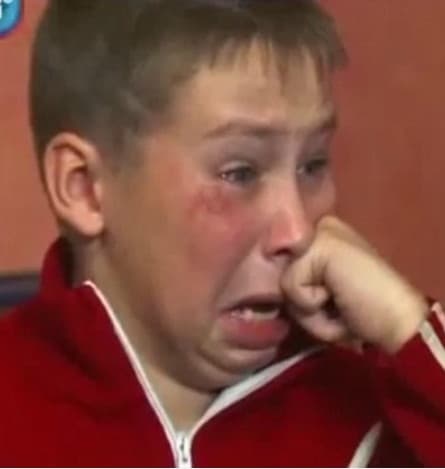 Crazy Ukrainian Kid meme template - Crazy Ukrainian Kid