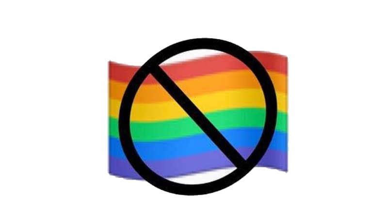 Crossed-Out Pride Flag Emoji Combination meme template - Crossed Out Pride Flag