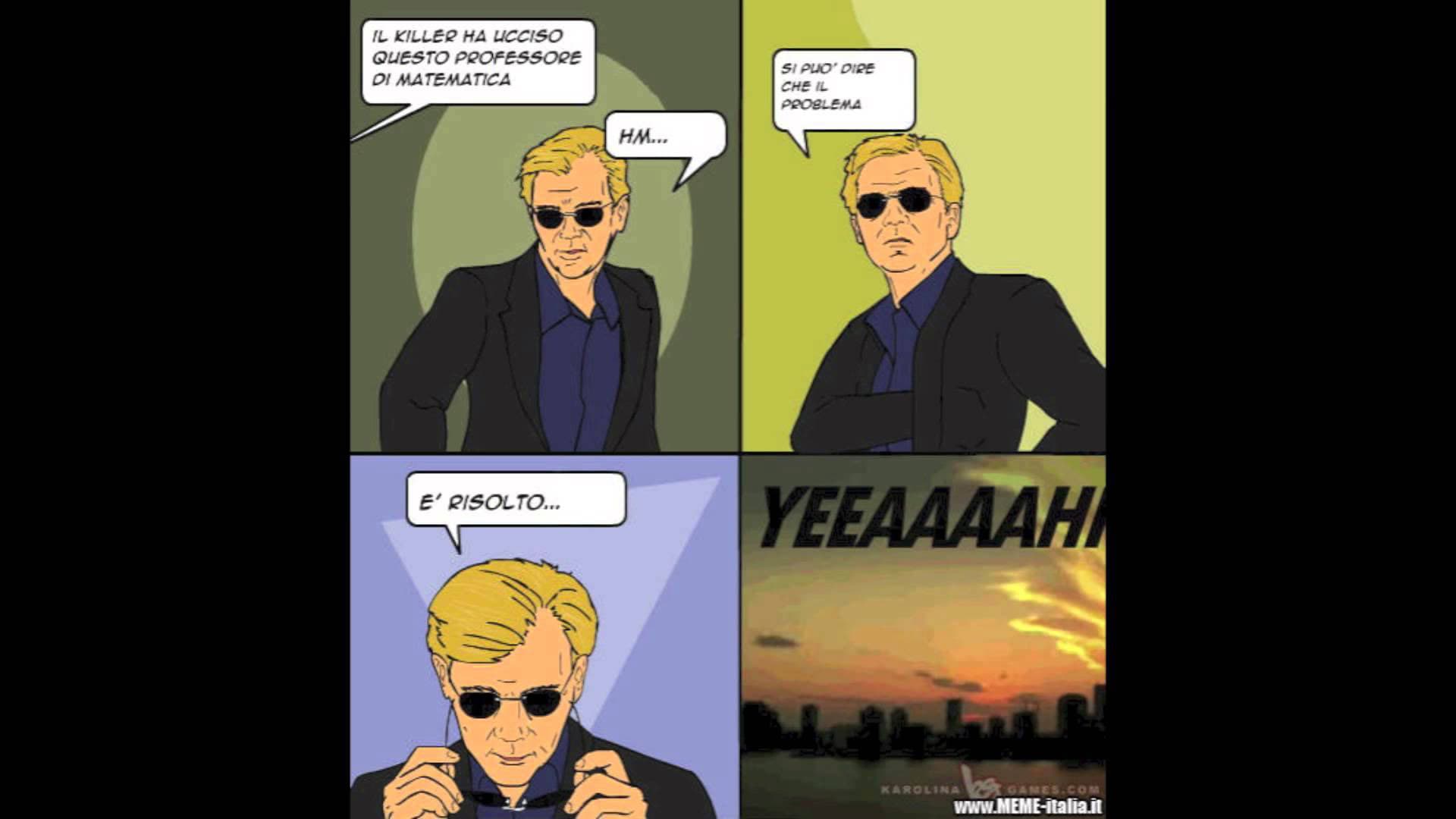 CSI 4 Pane Comics meme template - CSI Miami