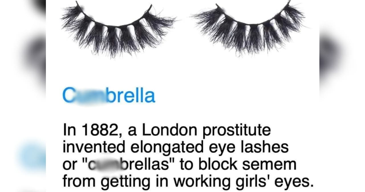Cumbrellas / What Fake Eyelashes Were Originally Called meme template - Cumbrellas