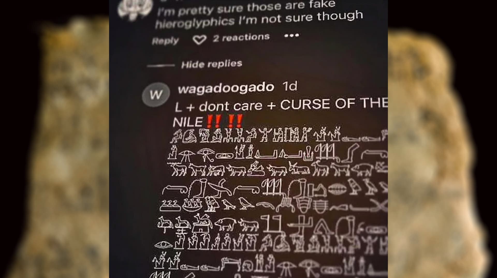 Curse of the Nile meme template - Curse of the Nile