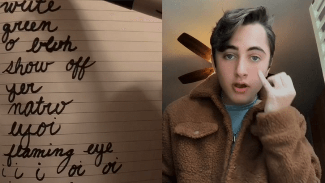 Cursive Singing meme template - Cursive Singing