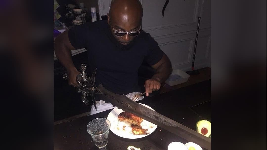 Cutting Food With a Sword meme template - Cutting Food With a Sword