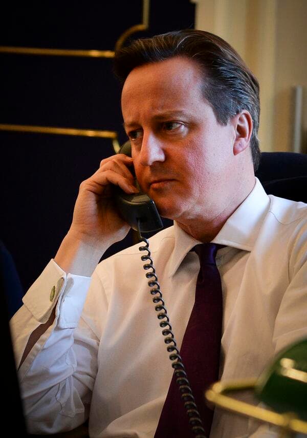 David Cameron's Phone Call meme template - David Cameron Phone Call