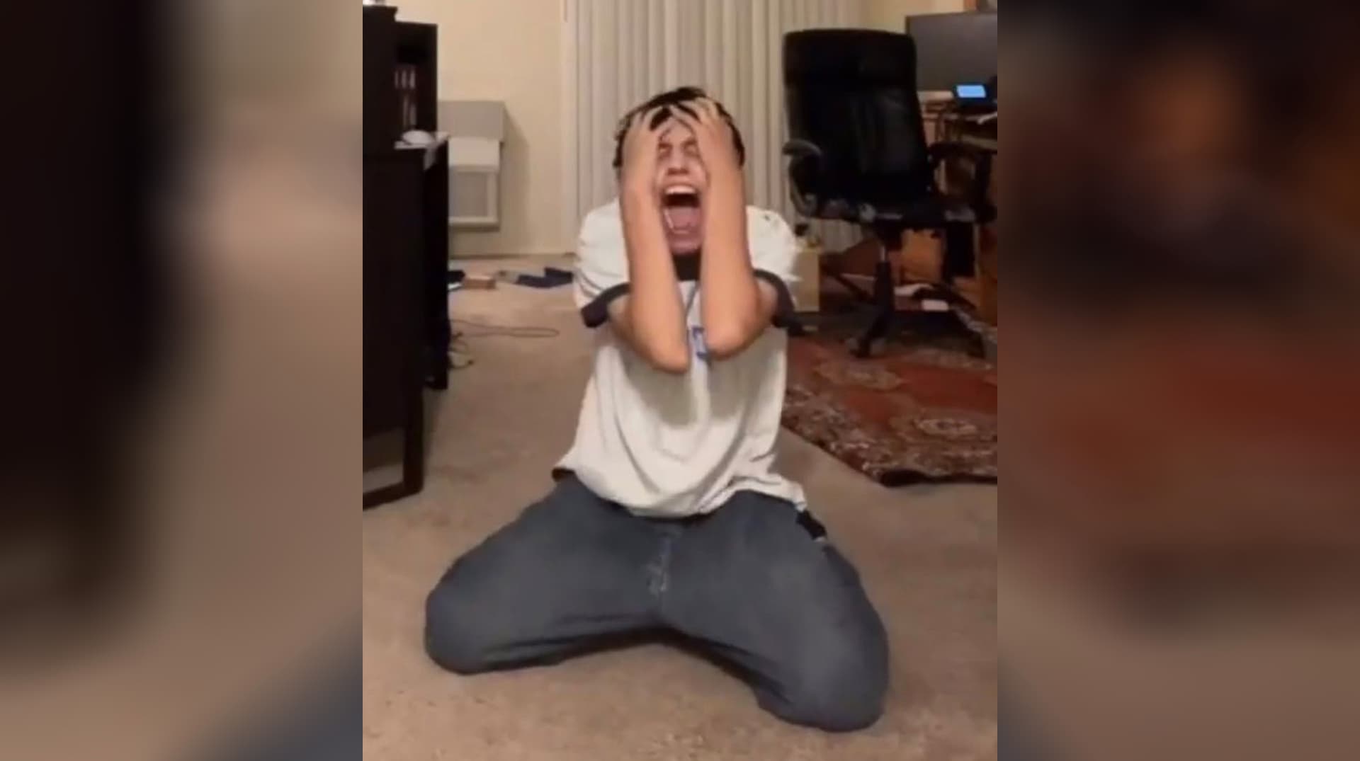 Day 2 No Hating / Guy Screaming on the Floor meme template - Day 2 No Hating