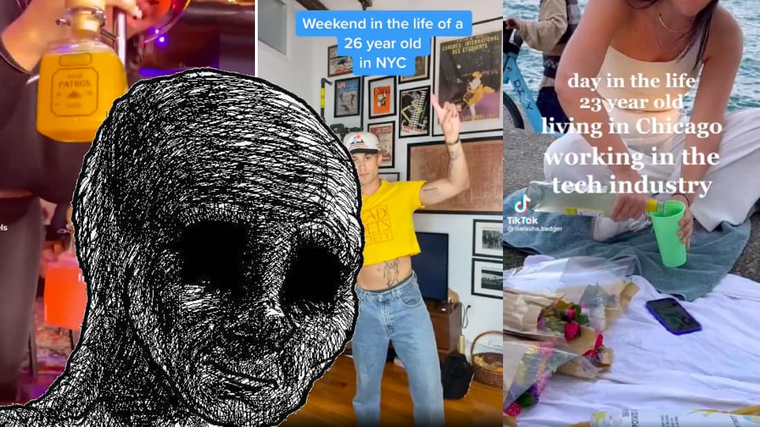 Day In The Life Vlogs / Adult Daycare meme template - Day In The Life