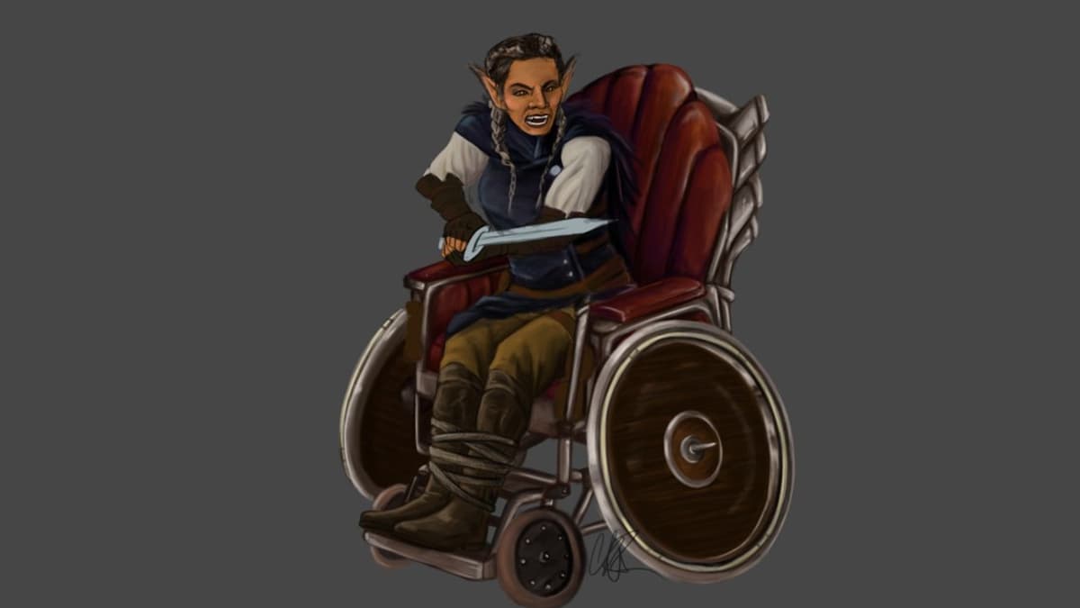 D&D Combat Wheelchair meme template - D&D Combat Wheelchair