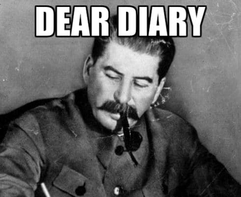 Dear Diary... meme template - Dear Diary