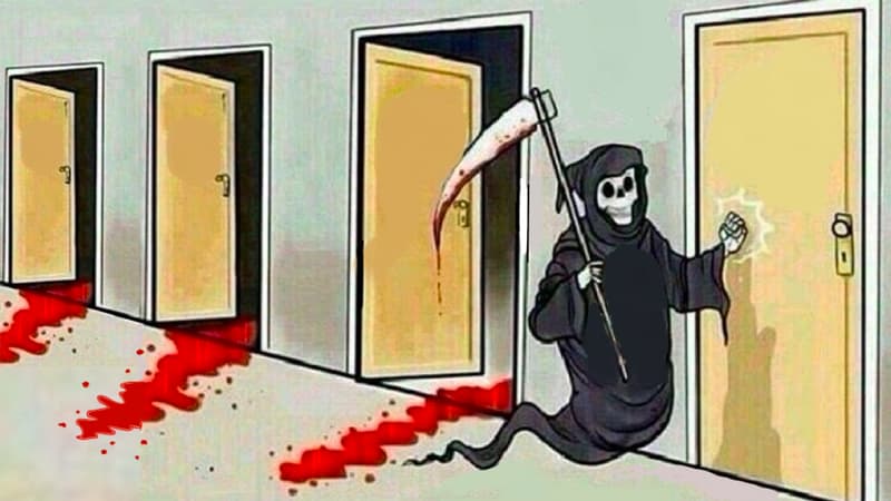 Death Knocking on Doors meme template - Death Knocking on Doors