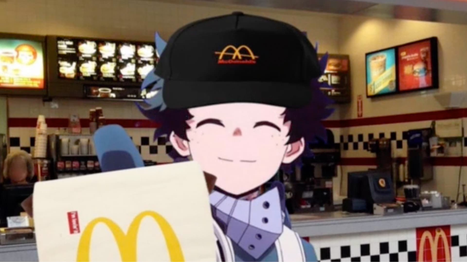 Deku Working at McDonald's meme template - Deku Working at McDonald's