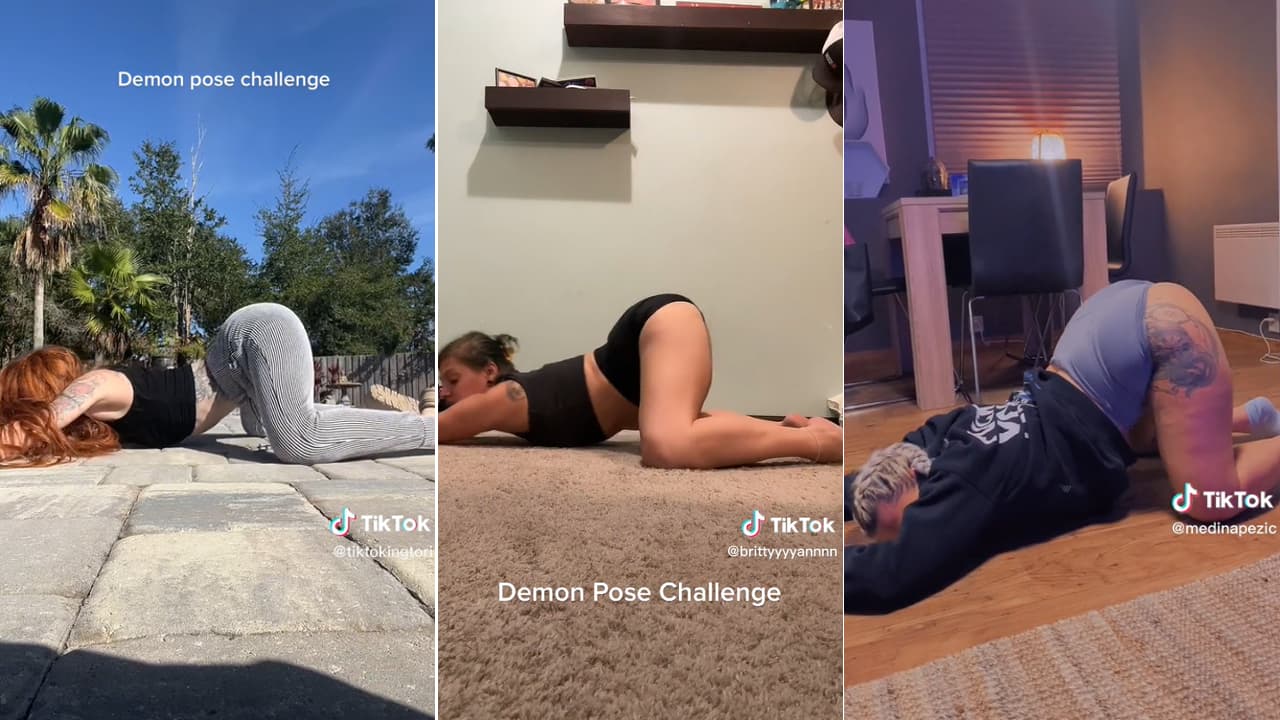 Demon Pose Challenge meme template - Demon Pose Challenge