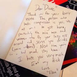 "Diane in 7A" Livetweet Hoax meme template - Diane in 7A