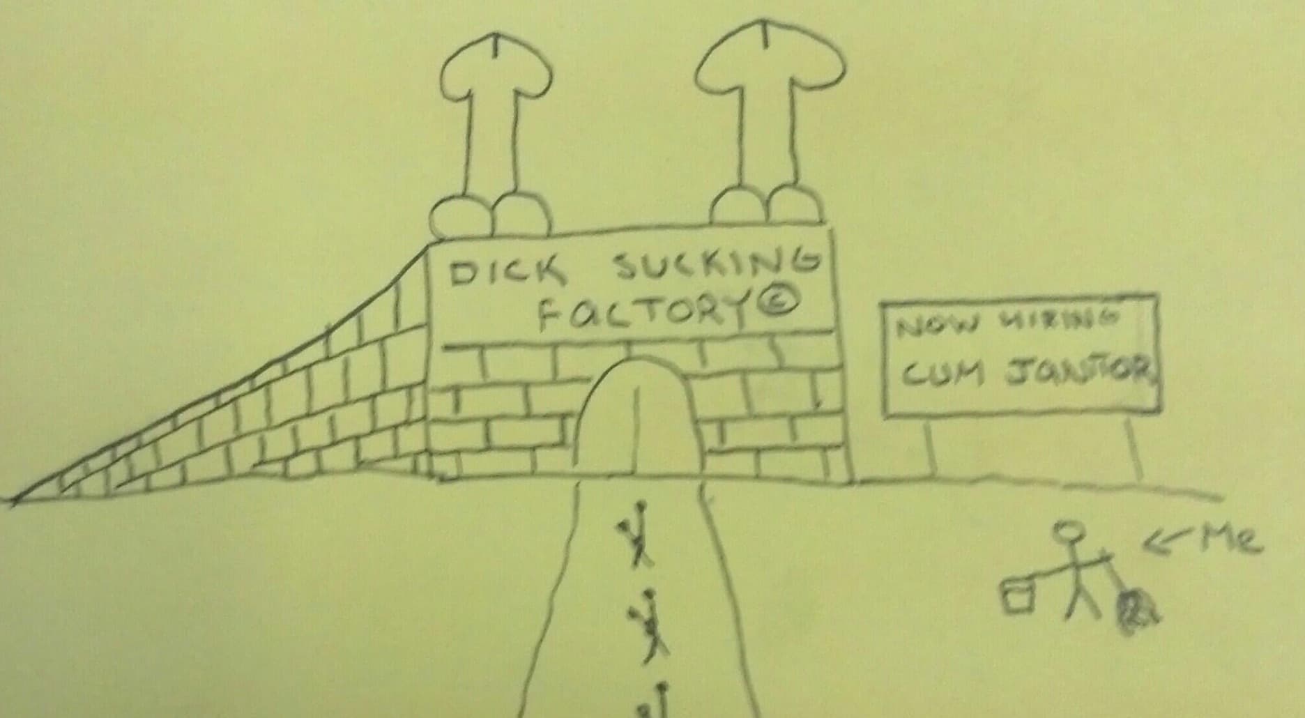 Dick Sucking Factory meme template - Dick Sucking Factory