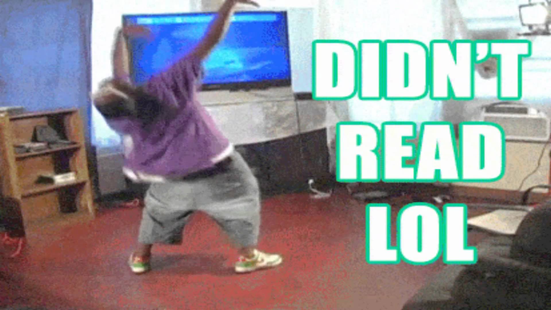 Didn't Read LOL meme template - Didn't Read LOL